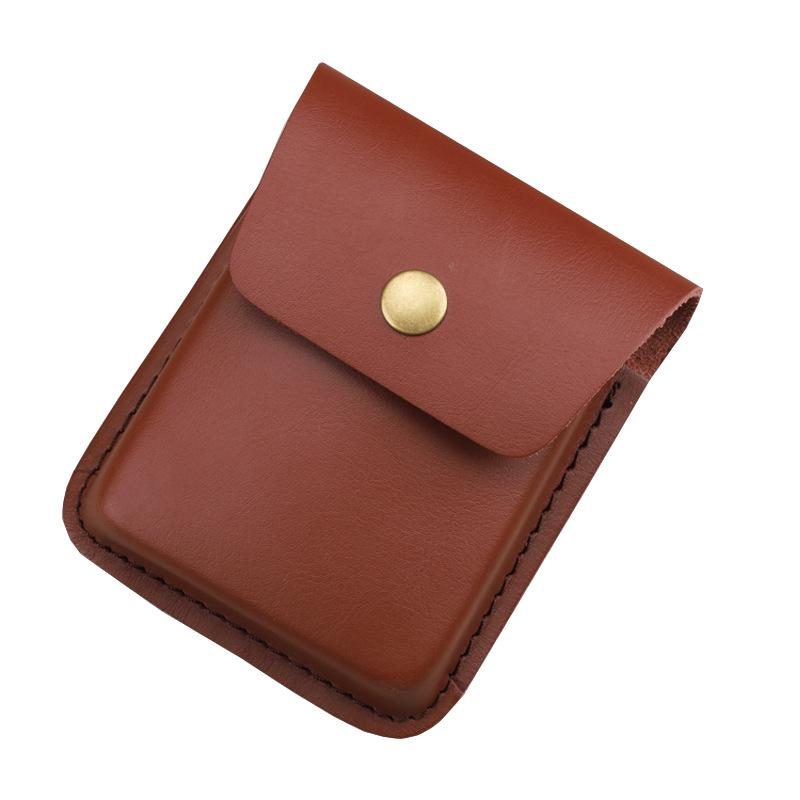 

Зовнішній складний універсальний другий шар із натуральної коров’ячої шкіри для ножів для зберігання ножів для леза ножа темно-коричневого кольору