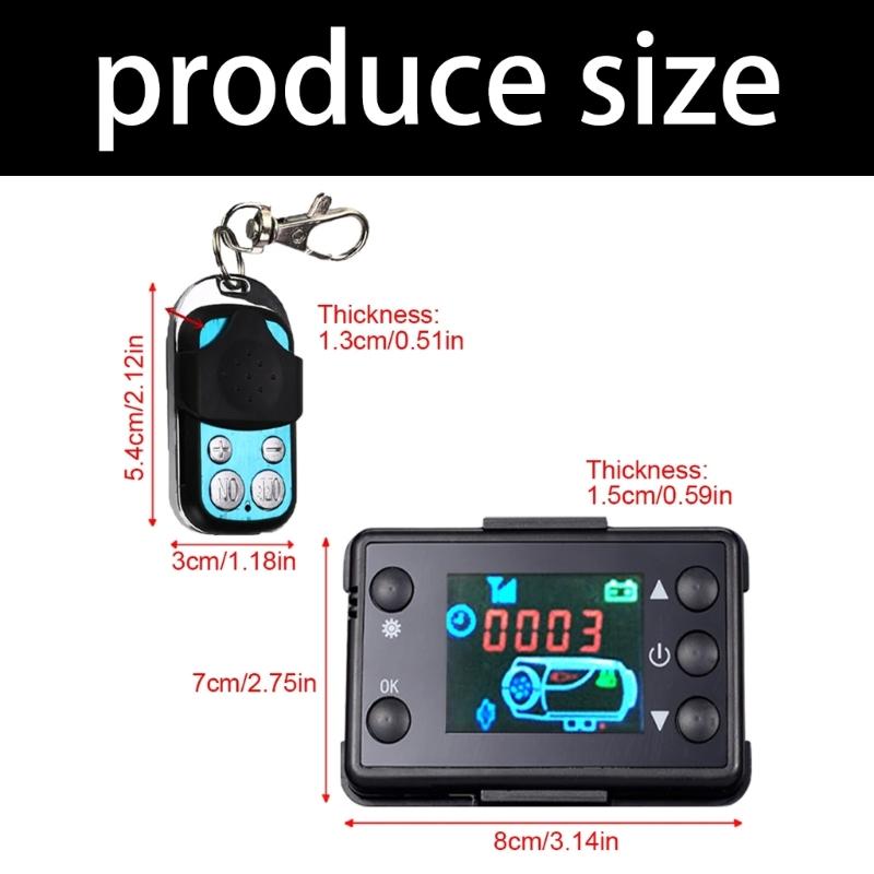 Universal LCD Remote Controller For 2kw 5kw 8kw 12V 24V Diesels Parking Heaters With Programmable Timer And Temperature Adjustment
