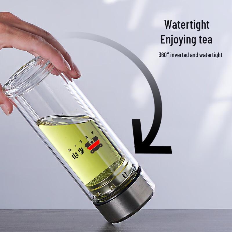 Xiyin Double-Layer Glass Insulated Tea Cup