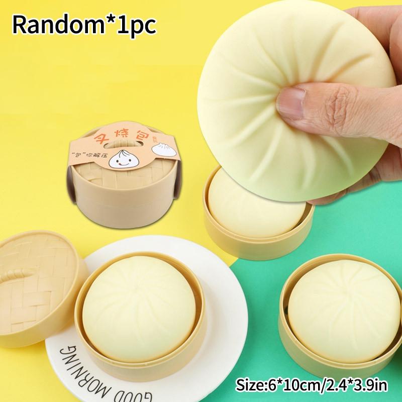 Cute Simulation Dumpling Squishy Ball Soft Decompression Decoration Funny Squeeze Fidget Gifts Party Favor Children'S Day Gift