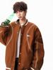 Guochao Vintage Woll-Baseballjacke mit Stickerei für Damen & Herren - Schweres Retro-Modell für Herbst/Winter 2025