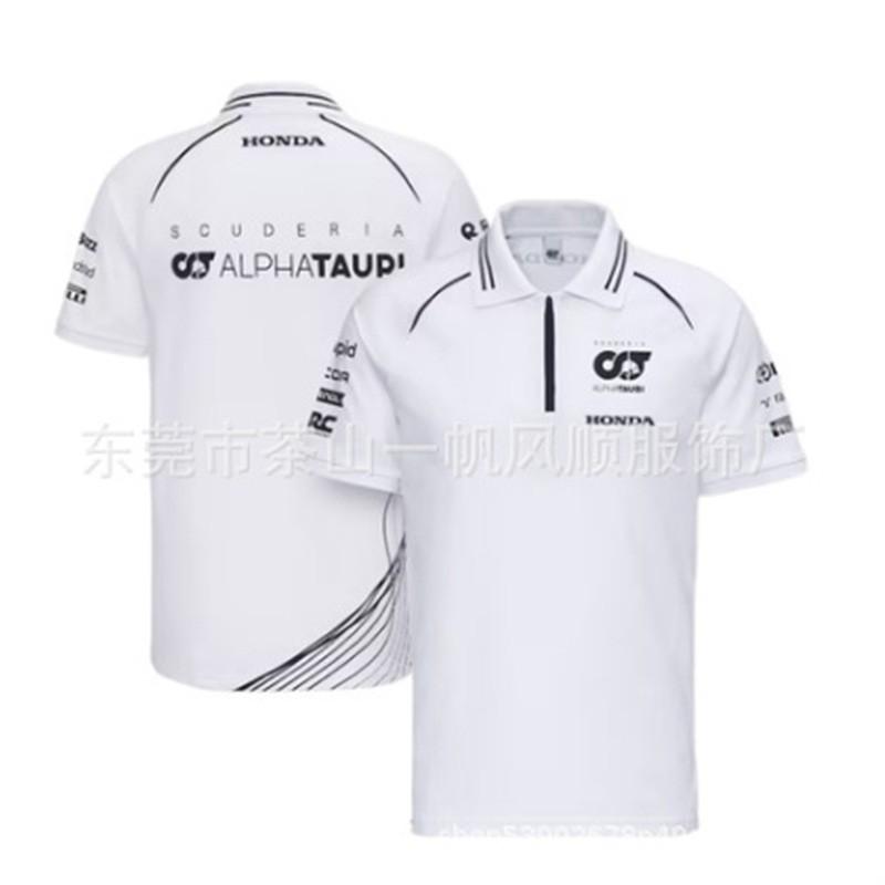 Unisex Off-Road Racing Polo Shirt Short Sleeve Collared T-Shirt Breathable Sporty Casual Fit