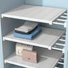 Expandable Divider Punch-free Retractable Layers Board for Wardrobe Storage Kitchen Bathroom Shelf Dormitory Storage Compartment