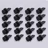 5160260AA 20Pcs Bumper Fender Door Trim Panel Clip Retainer Fastener Push Pin Fit for Chrysler Jeep Dodge Ram Black Nylon