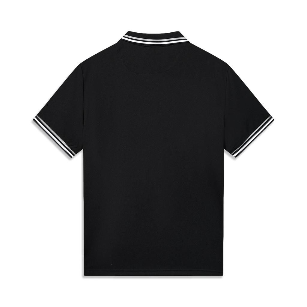 Li Ning Wade Serie Einfaches Mode vielseitiges gestreiftes kurzärmeliges Poloshirt Herren Oberteile APLW359-1