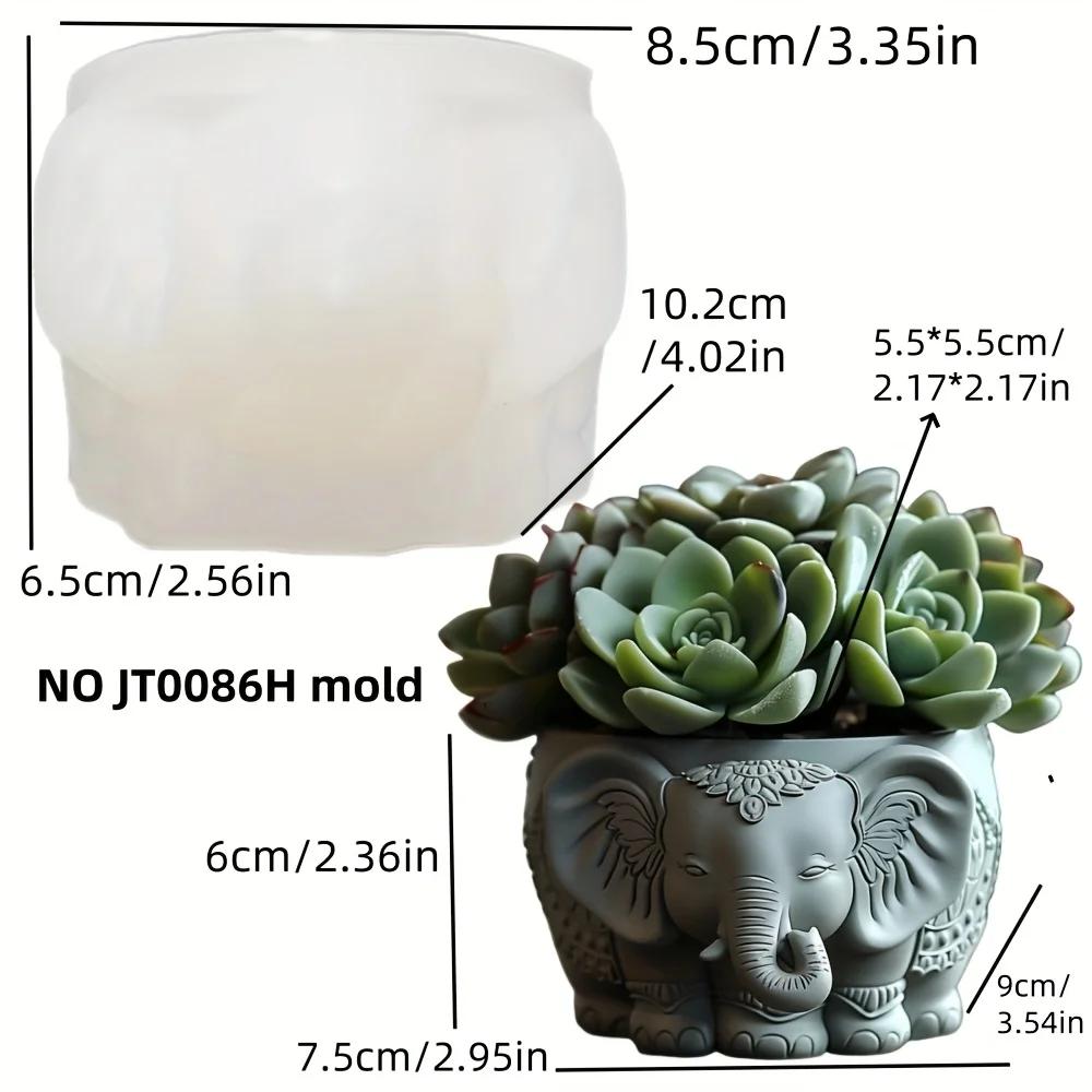 Yak Succulent Plant Flower Pot Resin Silicone Mold Sitting Cute Cow Storage Box Concrete Mould Cow Yak Candle Cup Gypsum Molds