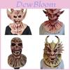 Satanic Latex Mask For Halloween Cosplay With Horns For Costume Parties