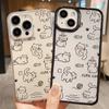 Acrylic Phone Case for iPhone 11 12 13 14 Pro 12 14 16 Pro Max for Samsung A16 A36 A56 S24 FE High-quality Painted Anti-fall Mobile Phone Case