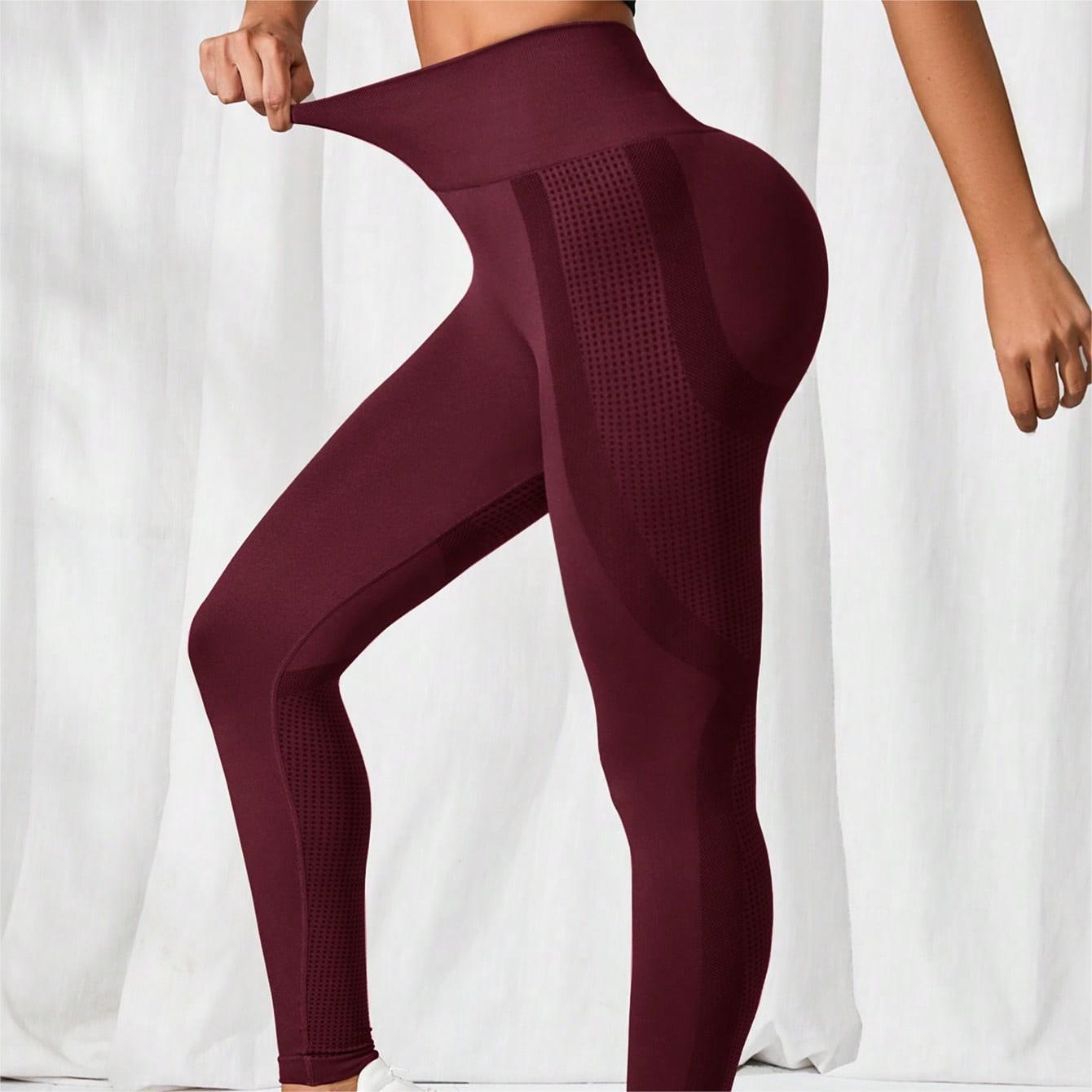 

Peach Butt-Lifting Seamless High Waist Fitness Leggings for Women Medium