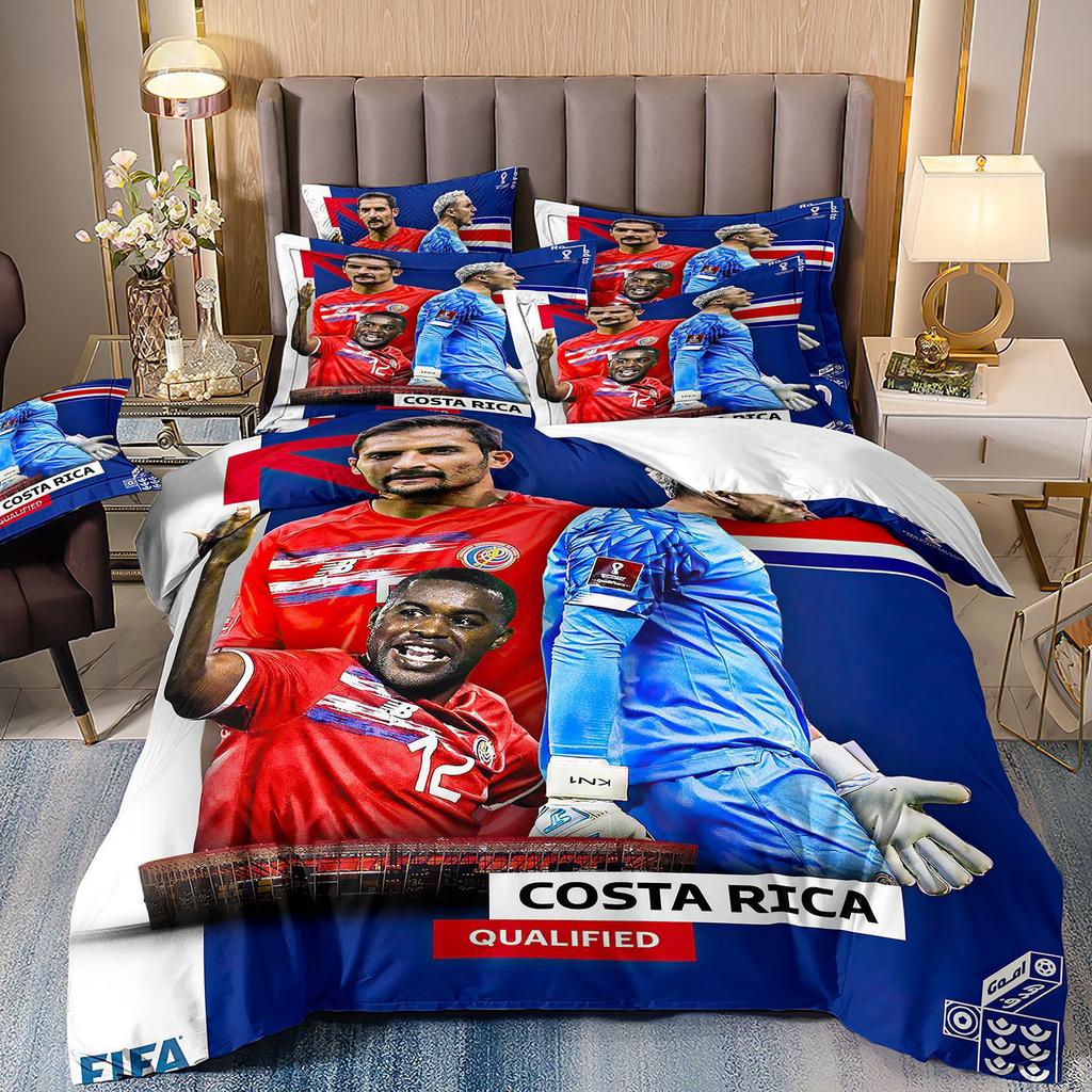 Home Textile Quilt Set Four-Piece World Cup Football 3D Printing Three-Piece Bedding