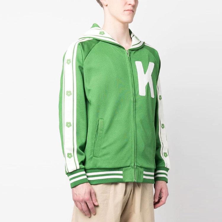 Kenzo Elephant Printed Zipped Hoodie FD55SW4654IE-57