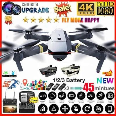 E58 Pro Wide-angle 4K HD Camera Drone Real-time Transmission + Photography/video + Long Flight Drone + Mobile WiFi Control + Handbag + 1/2/3 Battery