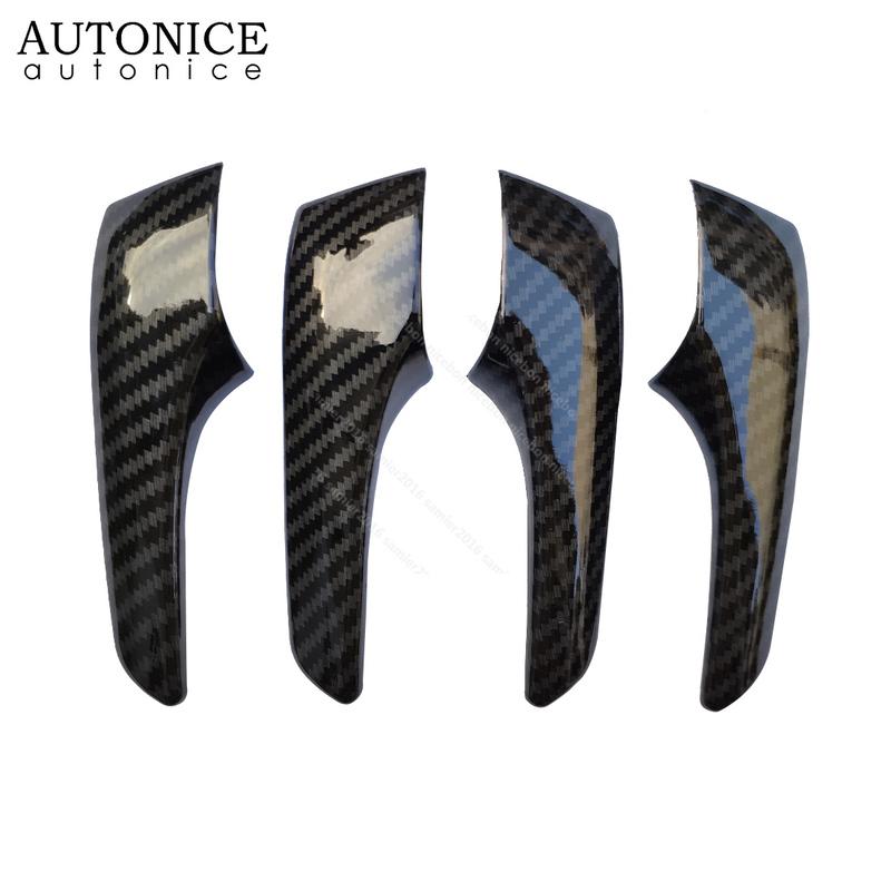 4pcs Carbon Fiber Color Inner Door Open Handle Cover Fit for Toyota Camry 2012 2013 2014 2015 2016 2017
