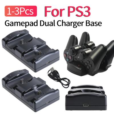 1/2/3Pcs Vertical Charger Station For PS3/PS3 Move Controller Dual Charger Dock USB Fast Charging Dock for Sony Playstation 3