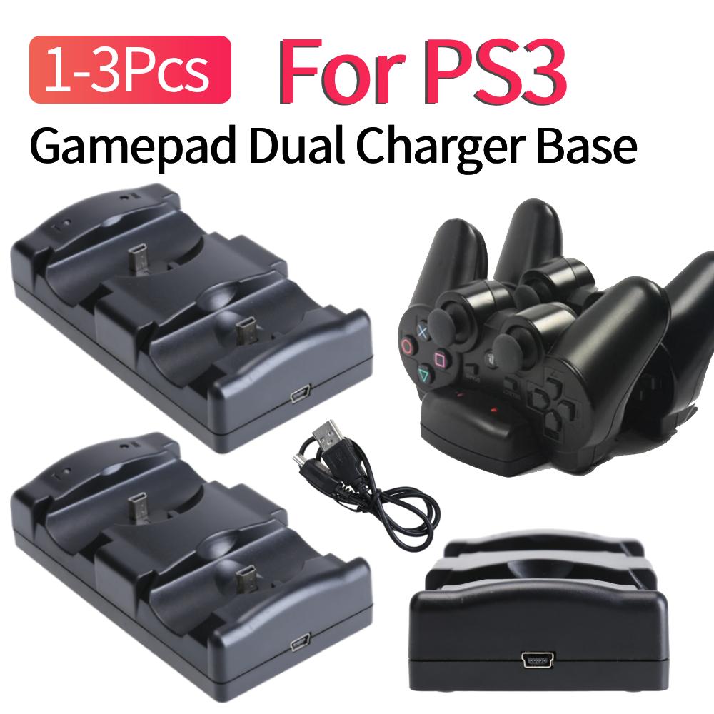 1/2/3Pcs Vertical Charger Station For PS3/PS3 Move Controller Dual Charger Dock USB Fast Charging Dock for Sony Playstation 3