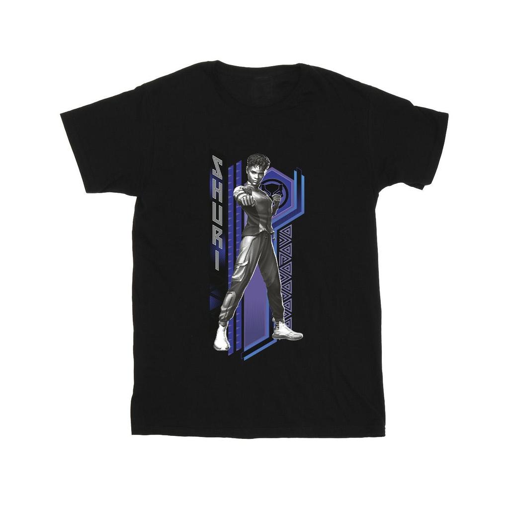 Marvel Mens Black Panther Wakanda Forever Shuri Pose T-Shirt