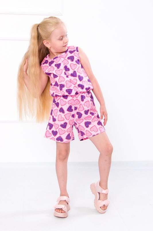 

Дитячий ромпер для дівчинки – Еластична талія та високоякісний матеріал, Літо, 6014-043-1 HC 110 бейкер miller рожевий колір