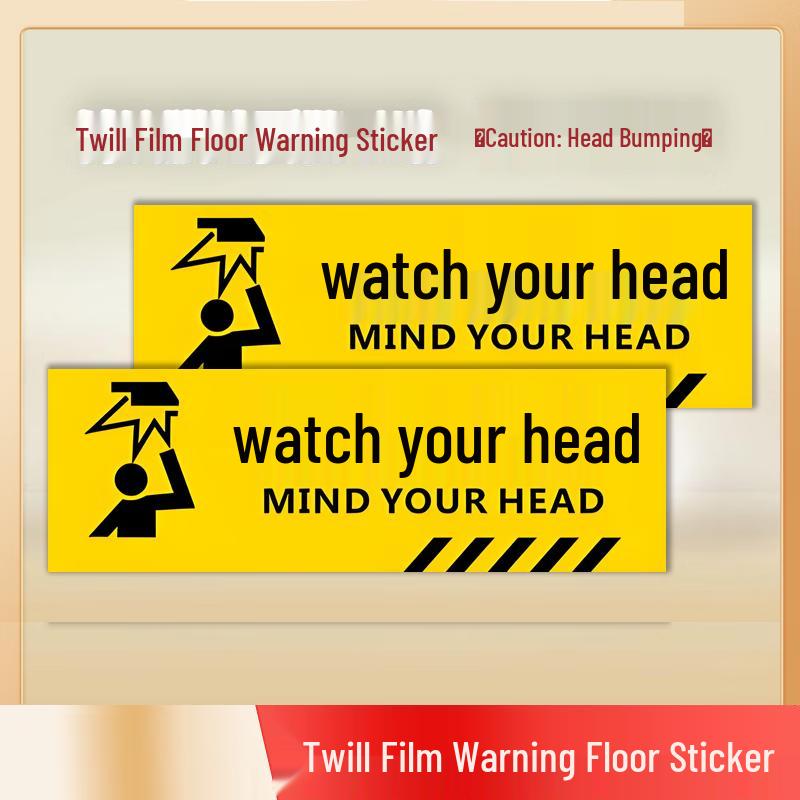 SOXW  Watch Your Head  Anti-slip Warning Floor Decal