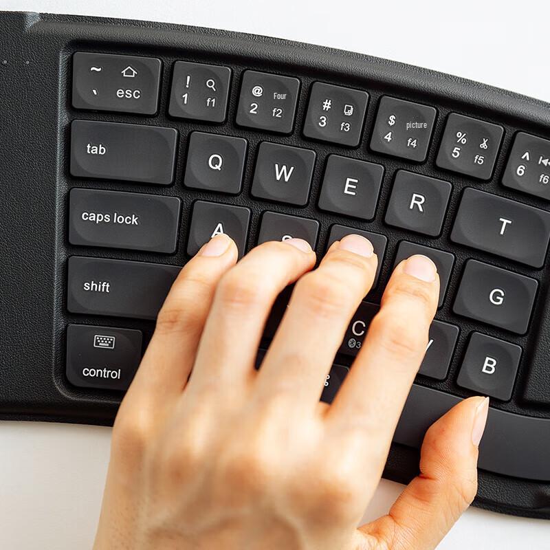 ShanYe Slim Foldable Ergonomic Bluetooth Keyboard