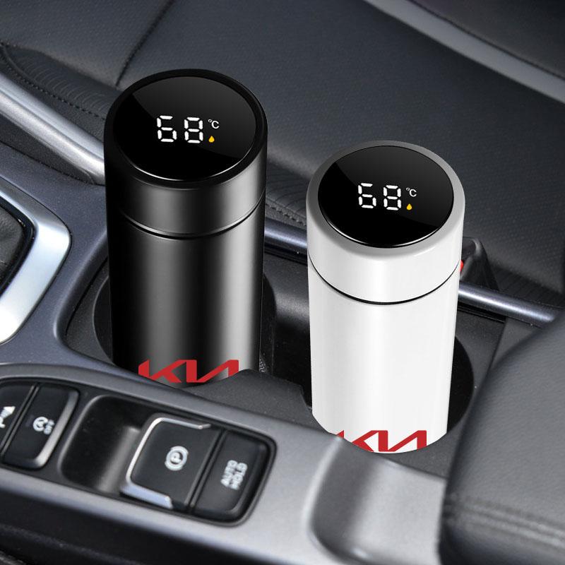 500ml Chytrý LED displej teploty Auto Přenosný termoska Auto styling Pro KIA Ceed Rio Sportage R K2 K3 K4 K5 K6 Soul Opeima Ceed Sorento Cerato