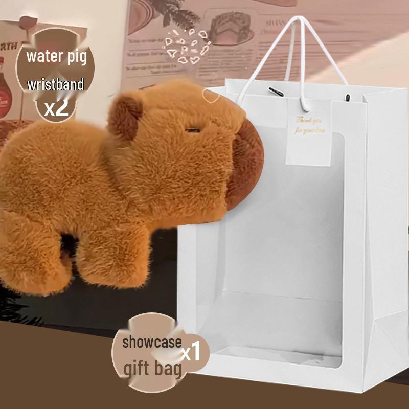 Plyšový náramek kapybara: Tleskací kruh Dárkový set pro páry k narozeninám a Vánocům