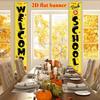 2D Flat, 2pcs Back To School Door Couplets - Welcome Banner Suitable for Indoor/Outdoor Classroom Decoration, Chinese-Themed Hanging Flags with Welcom