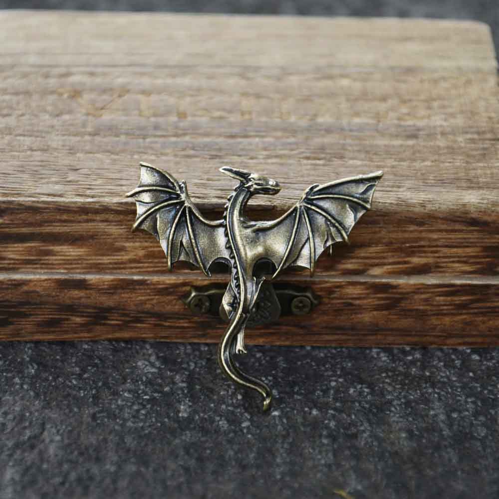 Ностальгический Панк Норвежский Летающий Дракон Брошь Готические Викинги Мифология Аксессуары Украшения Подарок