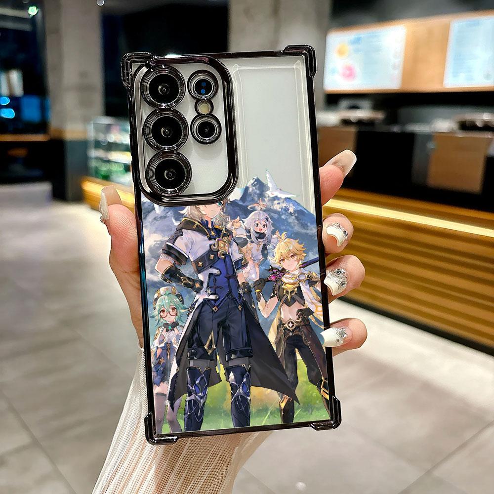 

Genshin Impact Anime Genshin Coque For Galaxy S26Ultra Phone Case For Samsung S26 S25 S24 S23 S21 Ultra S20 FE S25 Plus 5G Cover Galaxy S20 Ultra