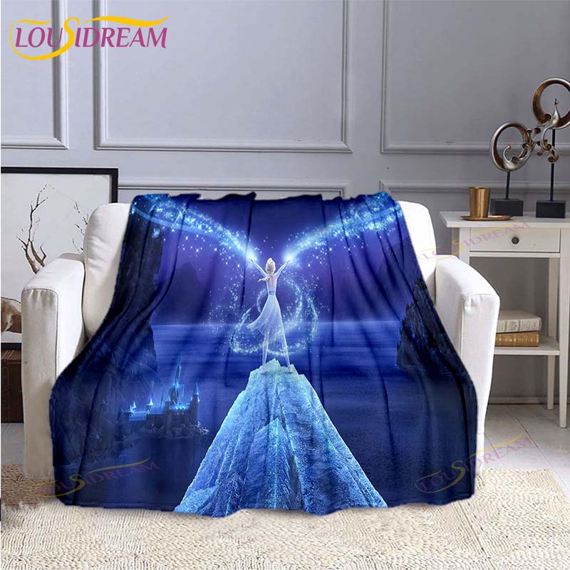 Gefrorene Mode-Decke Anime Flanell Bett-Überwurf Weiche 3D-bedruckte Cartoon-Decke Sofa Reise Camping Kinderdecke
