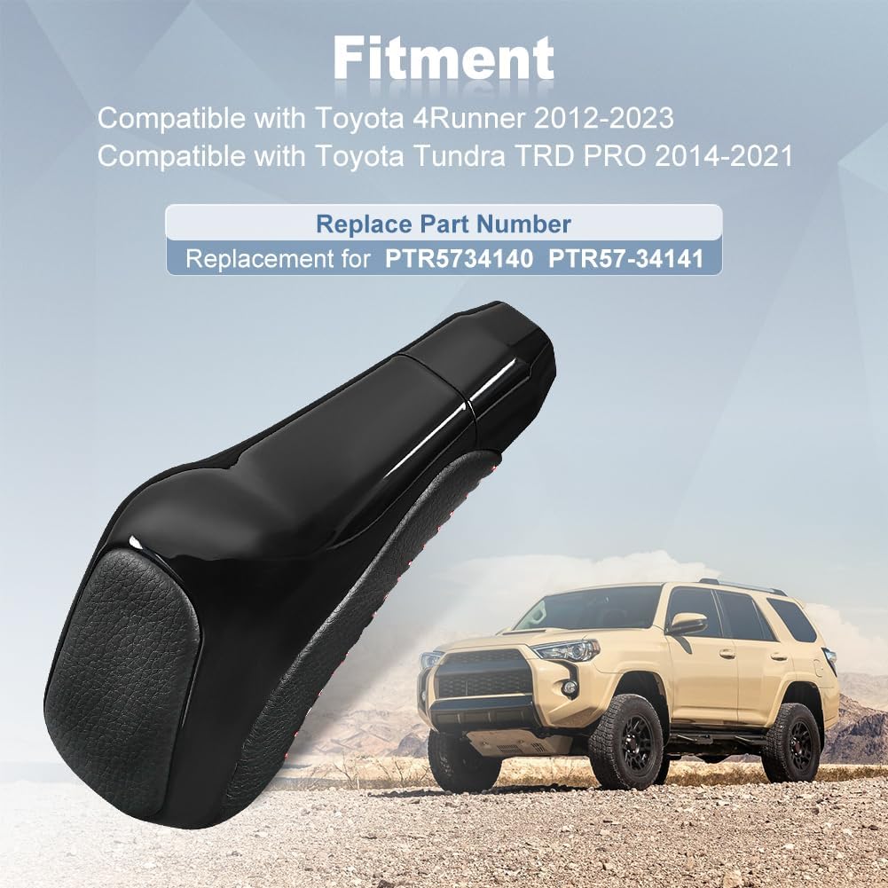 JDMON Automatik-Schaltknauf Kopf Hebel Kompatibel mit Toyota 4Runner 2012-2023 Toyota Tundra TRD PRO 2014-2021 Schaltknauf Griff Hebel Ersatz
