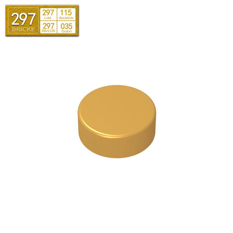 Brick Guest 1x1 Trans-Clear Round Plate, Compatible with LEGO 98138, 35380, 35381 Building Blocks indivual