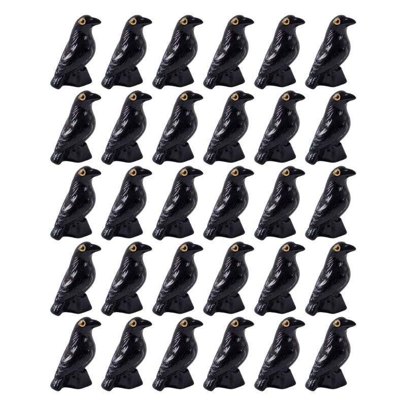 Customizable Rosin Crow Figurine For Eerie Home Deck Halloween Gathering Project Addition 1