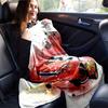 1PC Seasonal Universal Car Art Blanket - Perfect for Home Decoration, Gift Idea, Soft Flannel Throw Blanket - Versatile & Cozy for Bedroom,