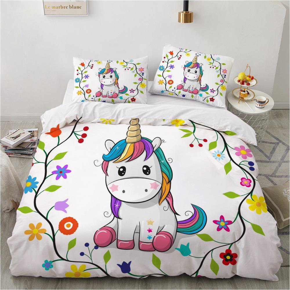 2/3pcs bedding set Digital Print Comfortable Duvet Cover for Home Bedroom Decoration, 1 Duvet Cover and 2pillowcase with Zippers