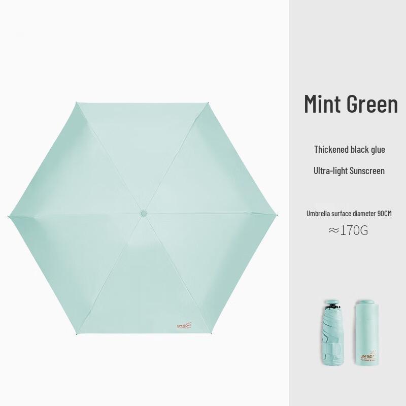 Nanqiao Ultralight Mini Capsule Folding UV Sun/Rain Umbrella