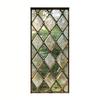 Abnehmbare Retro Europäische Fensterfolie Grüne Blätter PVC Statisch Haftende Folie DIY Bunter Glasaufkleber Heimdekoration