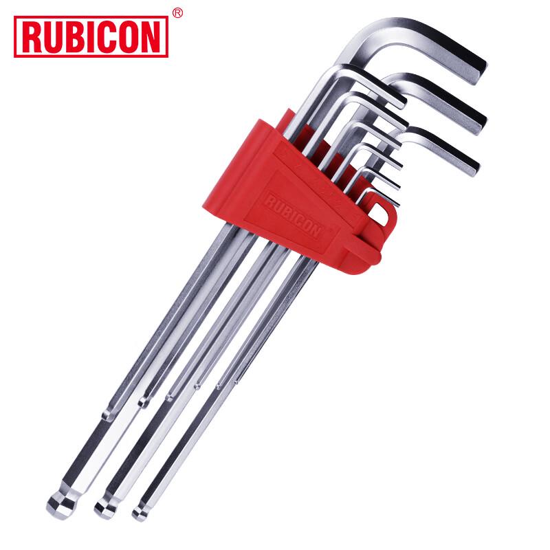 RUBICON RHK-289XL Extra Long Ball-End Metric Hex Key Set