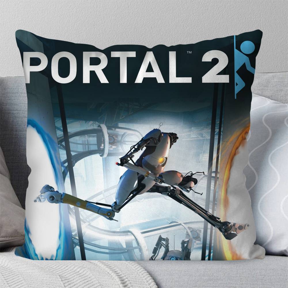 PPortal Hot Game Pillow Case Fashion Square Pillowcase Bedroom Sofa Room Ins Decoration Leisure