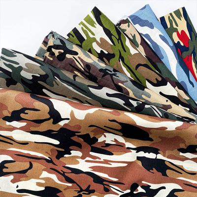 Tela de popelina de algodón con estampado de camuflaje verde militar de 1/2/5 m para costura artesanal, pantalones de hombre, ropa, vestidos y manualidades