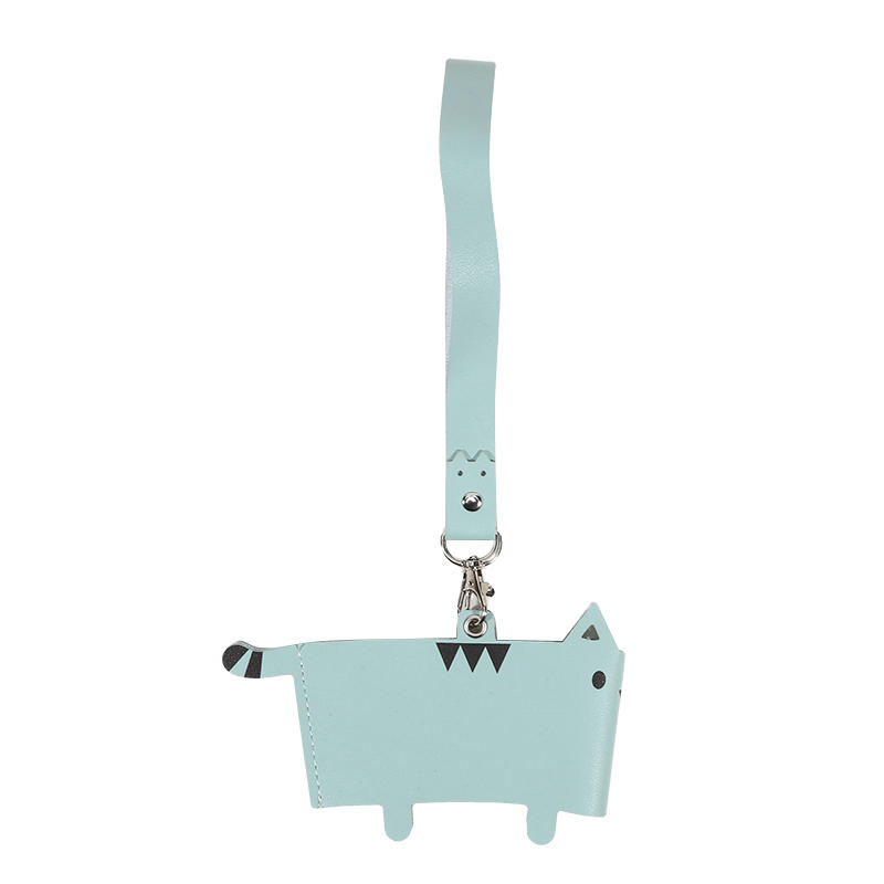 Cute Cat Anti Scalding Hand-held Cup Holder Mug Coffee Milk Tea Cup Accessories 1Pc Travel Cup Holder Lanyard Water Cup Holder синий