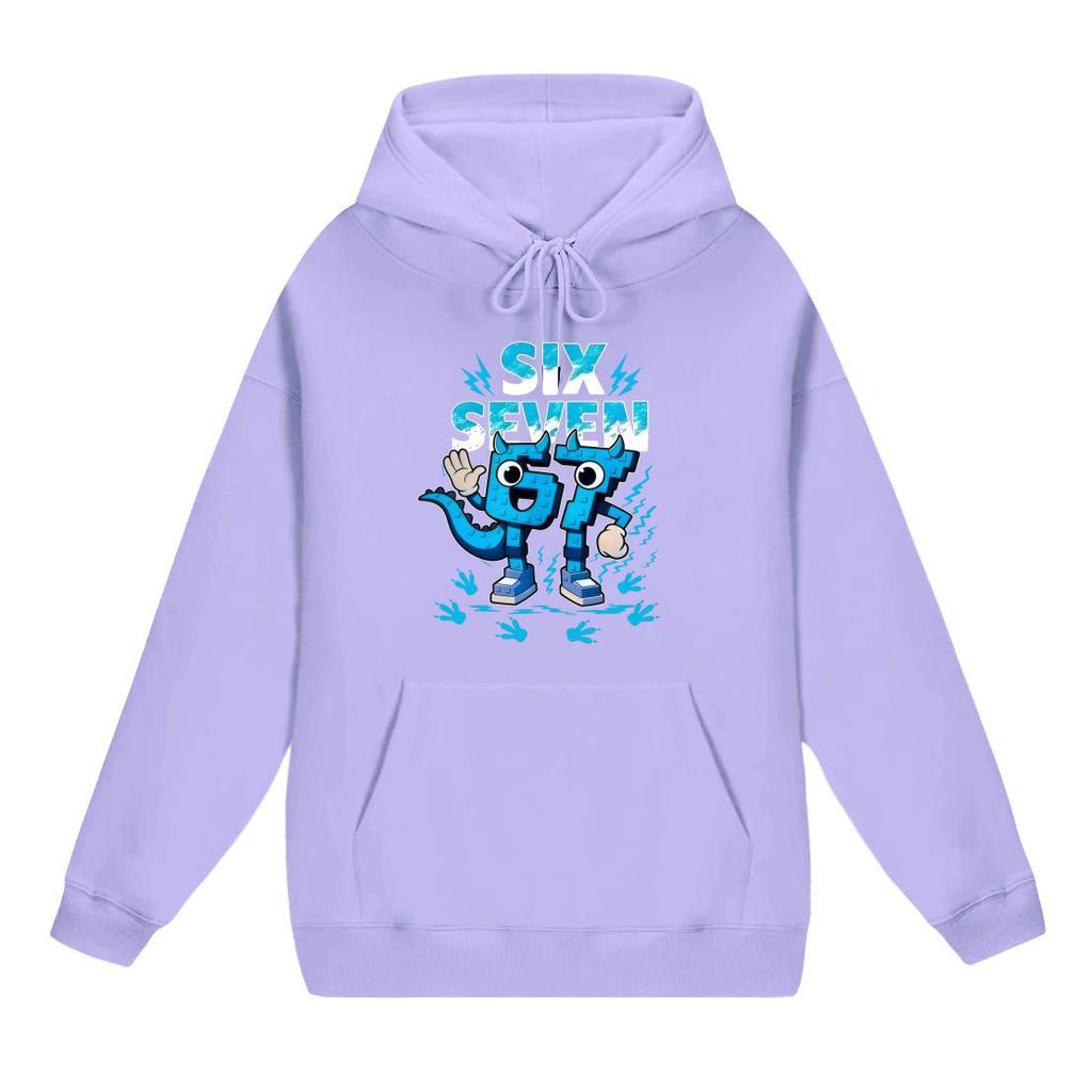 2025 Kids' Hooded Sweatshirt - New European & American Style, No. 67 Pattern, Autumn/Winter Fleece