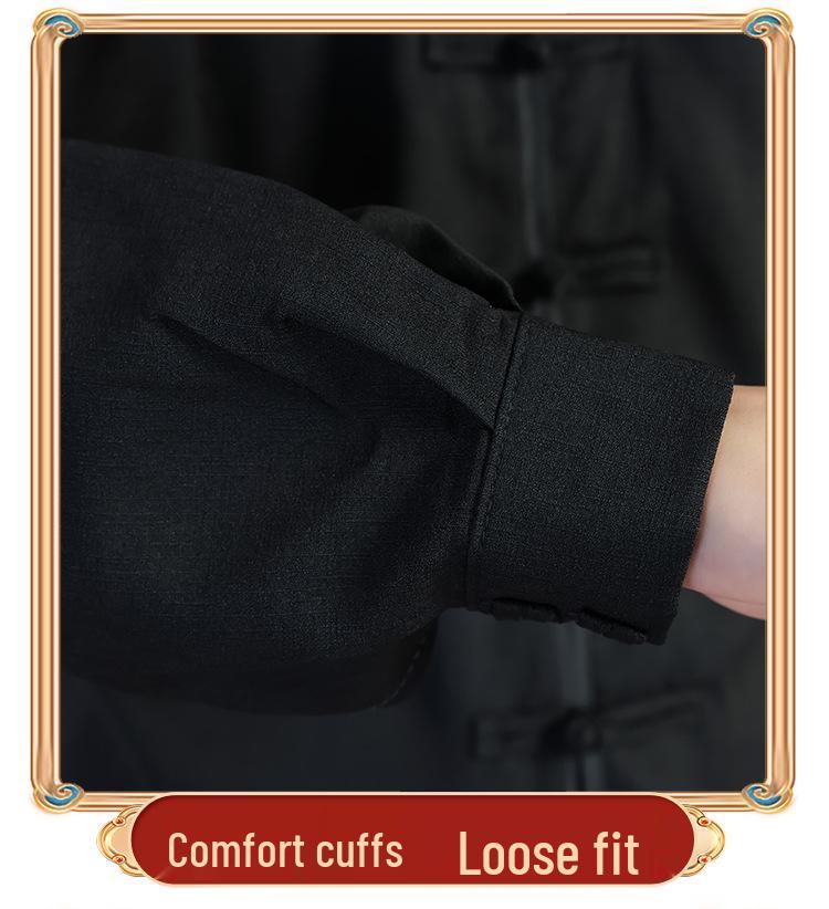 Men's and Women's Bamboo Linen Tai Chi Suit - Long Sleeve Morning Exercise and Performance Wear