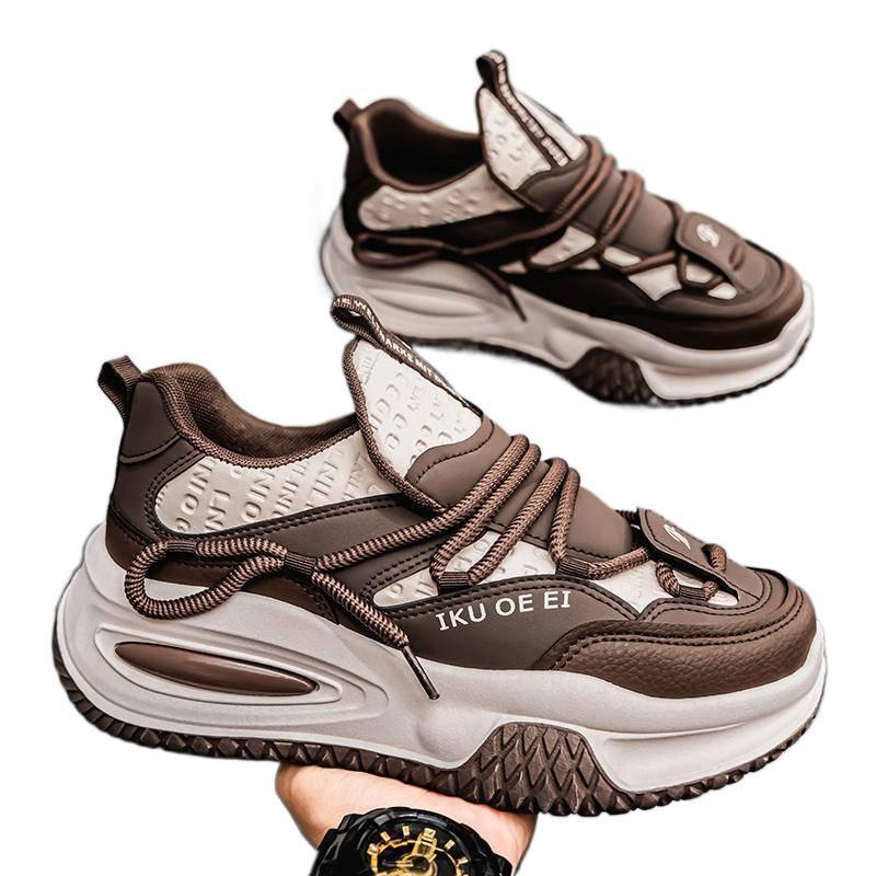 2025 New Men's Niche New Korean Version of Versatile Casual Sports Running Shoes Student Trend Retro Dad Shoes