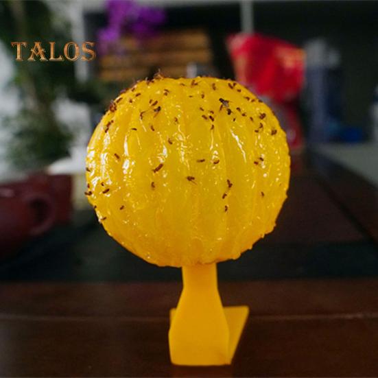 Sticky Fly Trap Ball with Stand Strong Adhesive Indoor Outdoor Restaurant Kitchen Small Flying Animals Capture Gnats Fruit Fly Catcher Device