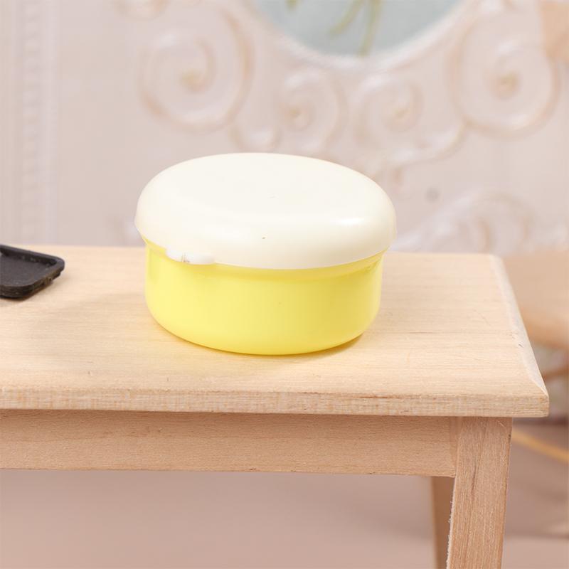 1:12 Dollhouse Miniature Lunch Box Simulation Plastic Storage Box Mini Fresh Keeping Box Food Toy Model Kitchen Tableware Decor
