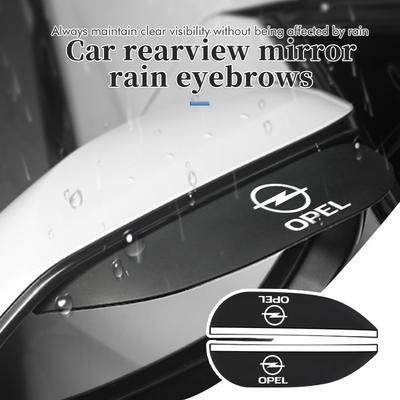 2pcs Car Rearview Mirror Rain Eyebrow Carbon Fiber Sun Visor For Insignia Astra G J F K Vectra C H Corsa C B D Omega