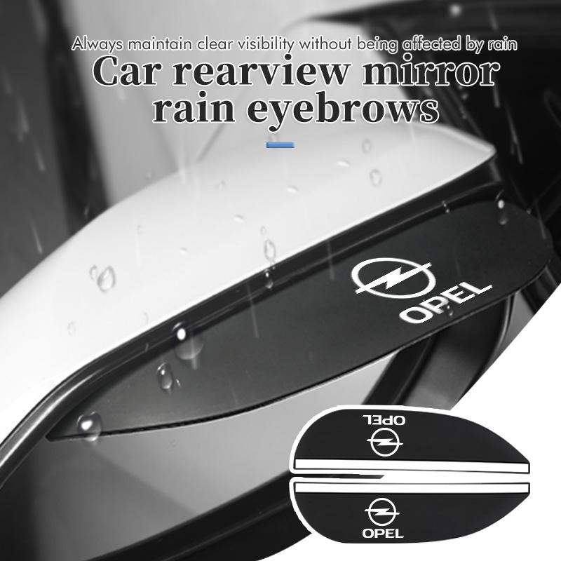 2pcs Car Rearview Mirror Rain Eyebrow Carbon Fiber Sun Visor For Opel Insignia Astra G J F K Vectra C H Corsa C B D Omega
