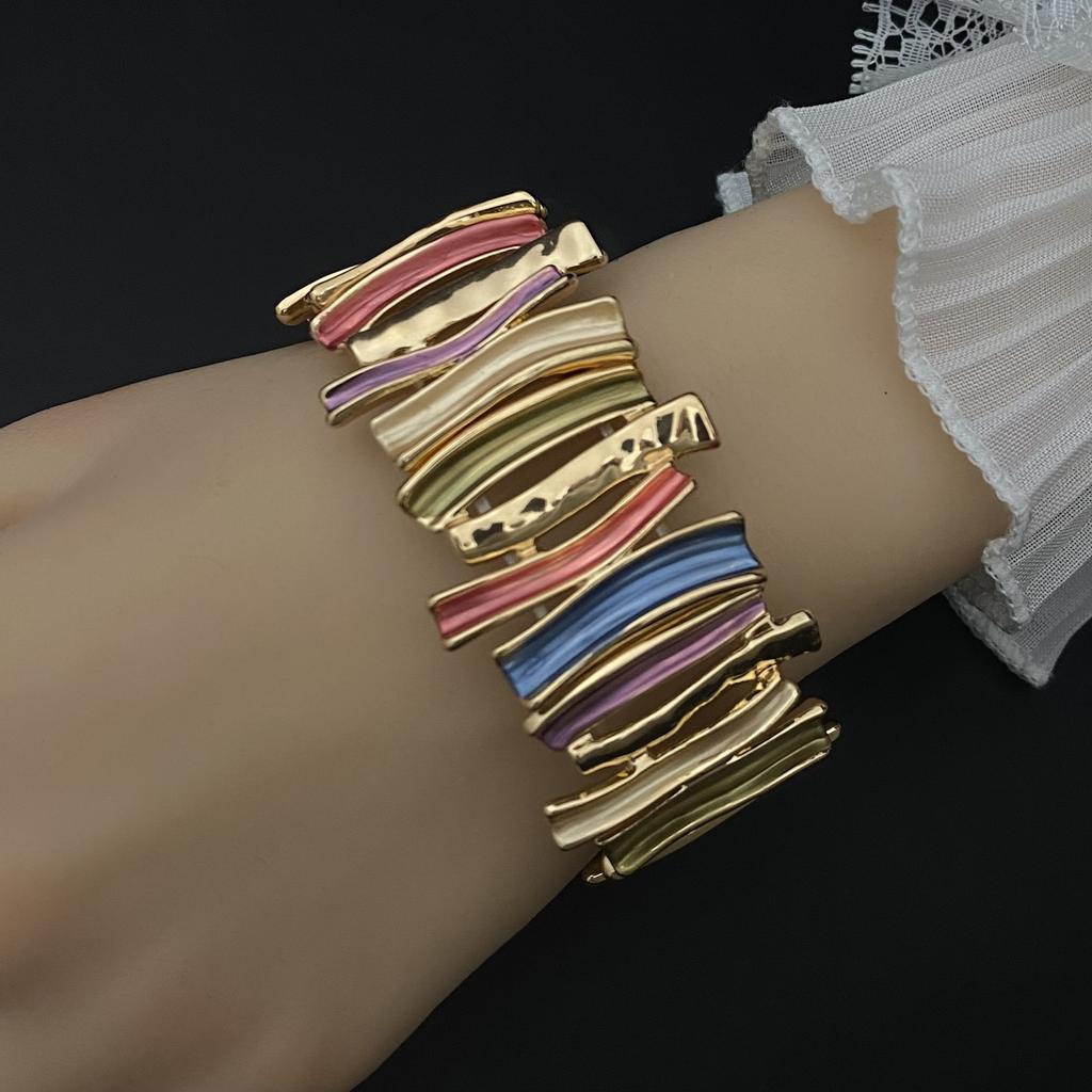 New Creative Irregular Geometric Elastic Bracelet, Fashionable and Versatile Women's Jewelry