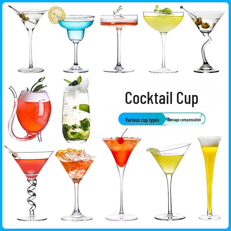 Qiwei Martini- und Champagnerglas-Set