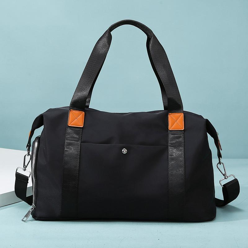 

Большая вместительная сумка женская осенняя универсальная 2024 новая простая женская оксфордская ткань текстура портативная дорожная сумка